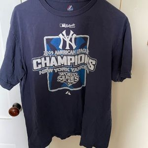 Majestic New York Yankees t shirt 09 World Series
